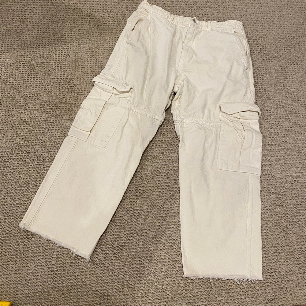 Zara Off-White Trousers
